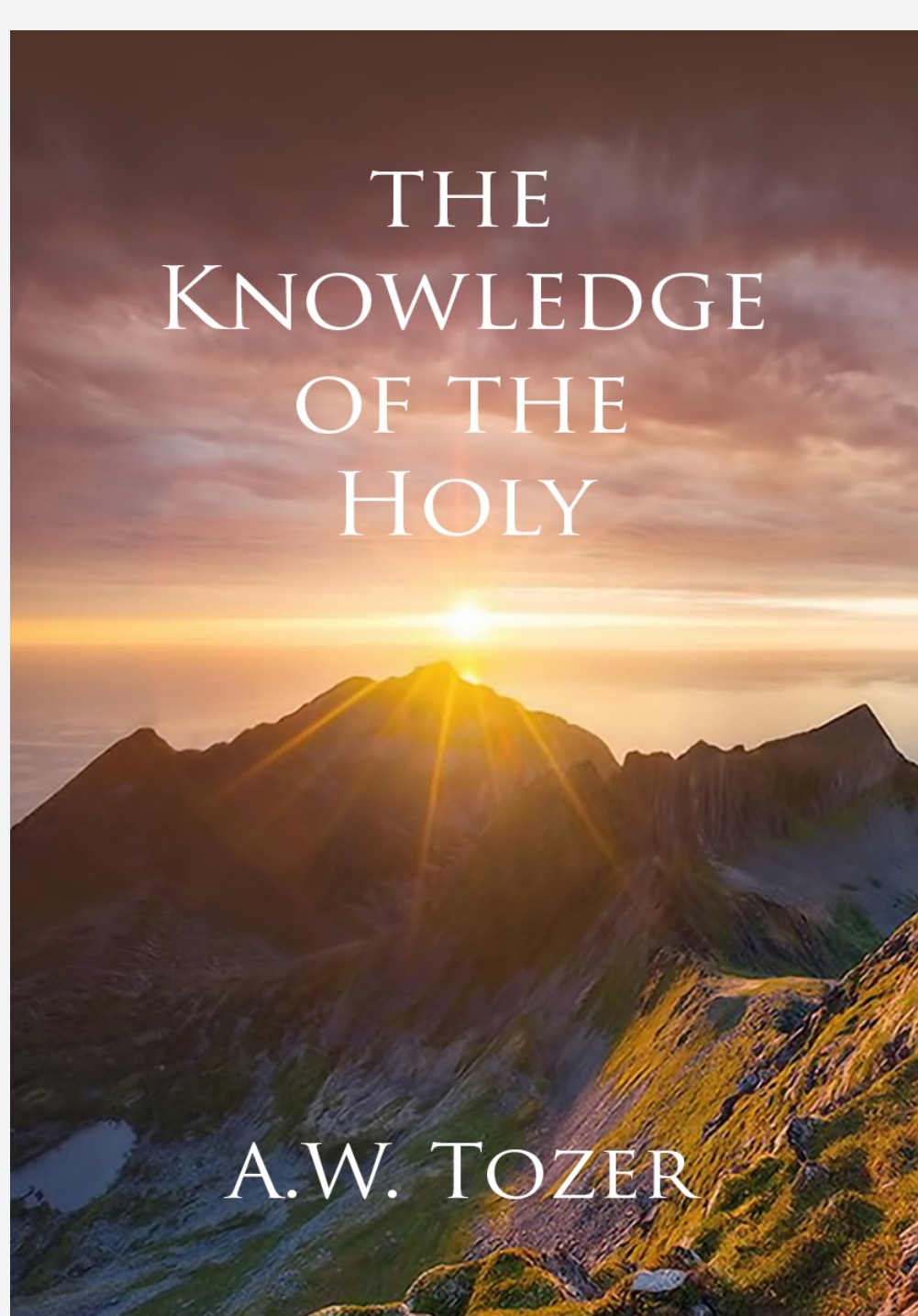 The knowledge of the holy spirit
