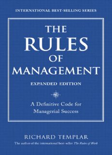 The rules of management